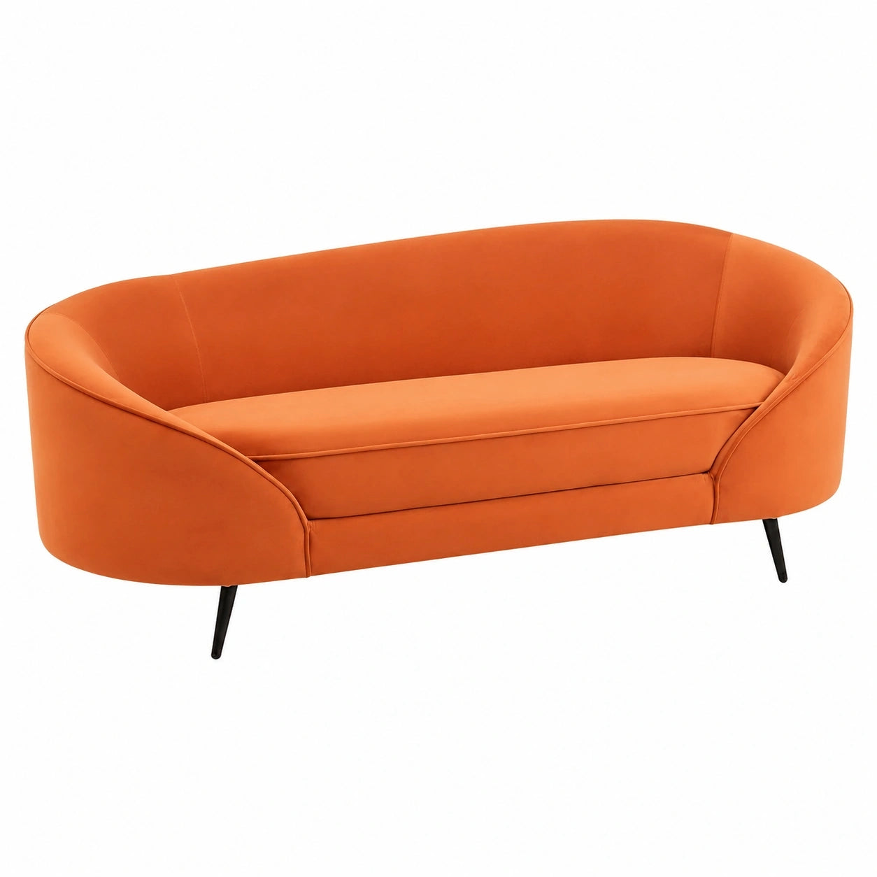 canape-en-velours-orange-courbe-a-2-places-avec-pieds-dores-oujjy12726xv